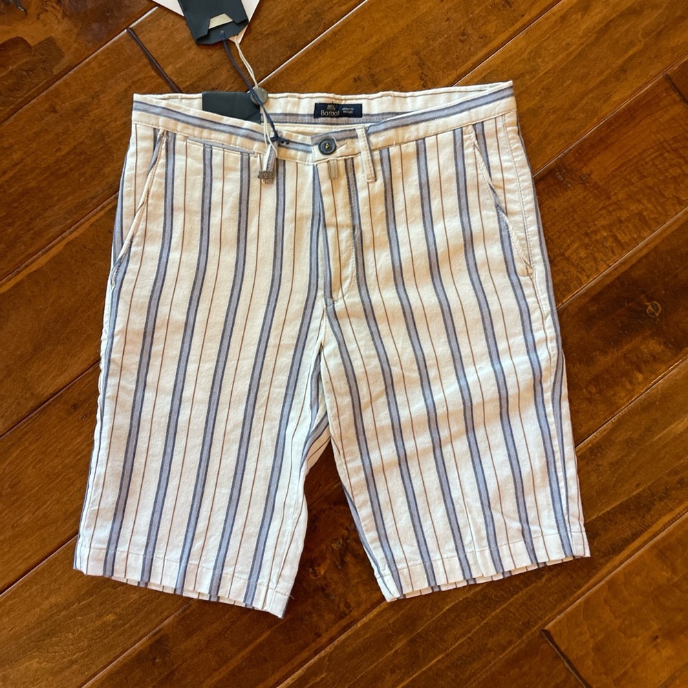 Barbati Shorts - Striped Bermuda Slim - 32” Waist